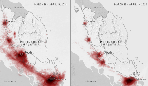Nitrogen Dioxide Levels Decrease Due to MCO